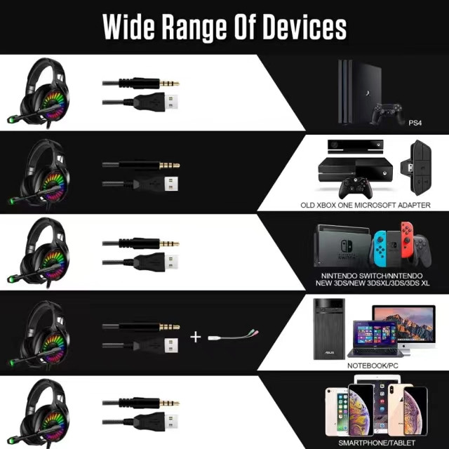 هدست مخصوص بازی مدل RGB-A20 - تصویر 3