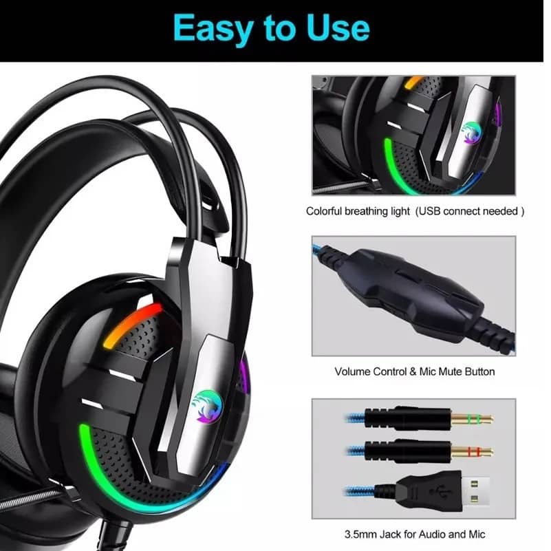 هدست مخصوص بازی مدل RGB-A18 - تصویر 6